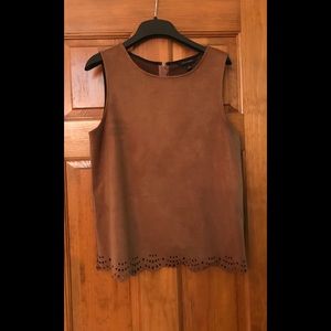 Banana Republic faux suede top.